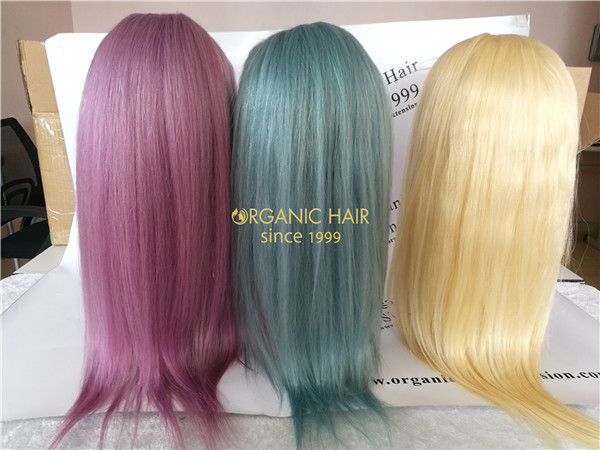 Natural color human hair full lace wig from Organic Hair in China,8 inch-30 inch available R6